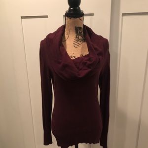 Burgundy cowl neck Banana Republic Sweater